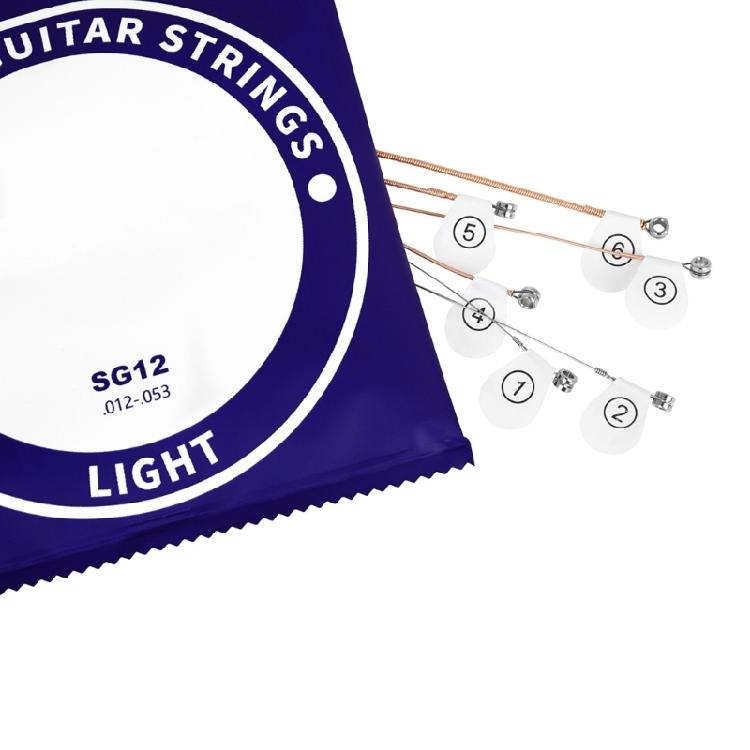 6Pcs Folk Guitar Steel Core Strings Classical Strings Perfect Intonation