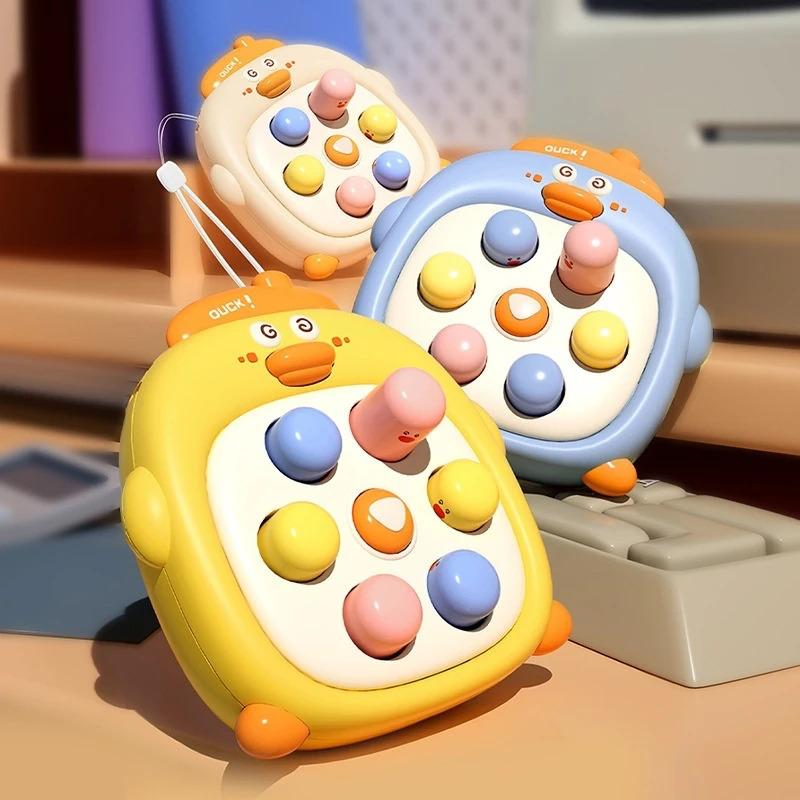 Сенсорная игрушка Pop Push Bubble Игра «Whack A Mole» с музыкой и светодиодной подсветкой Милая утка Обучающая игрушка для малышей Детей День рождения