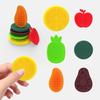 6/12Pcs Silicone Sensory Stone Toy Anxiety Stress Relief Portable Travel Calming Fidget Stone Textured Worry Stone Toy Kids Teens Adults Gift