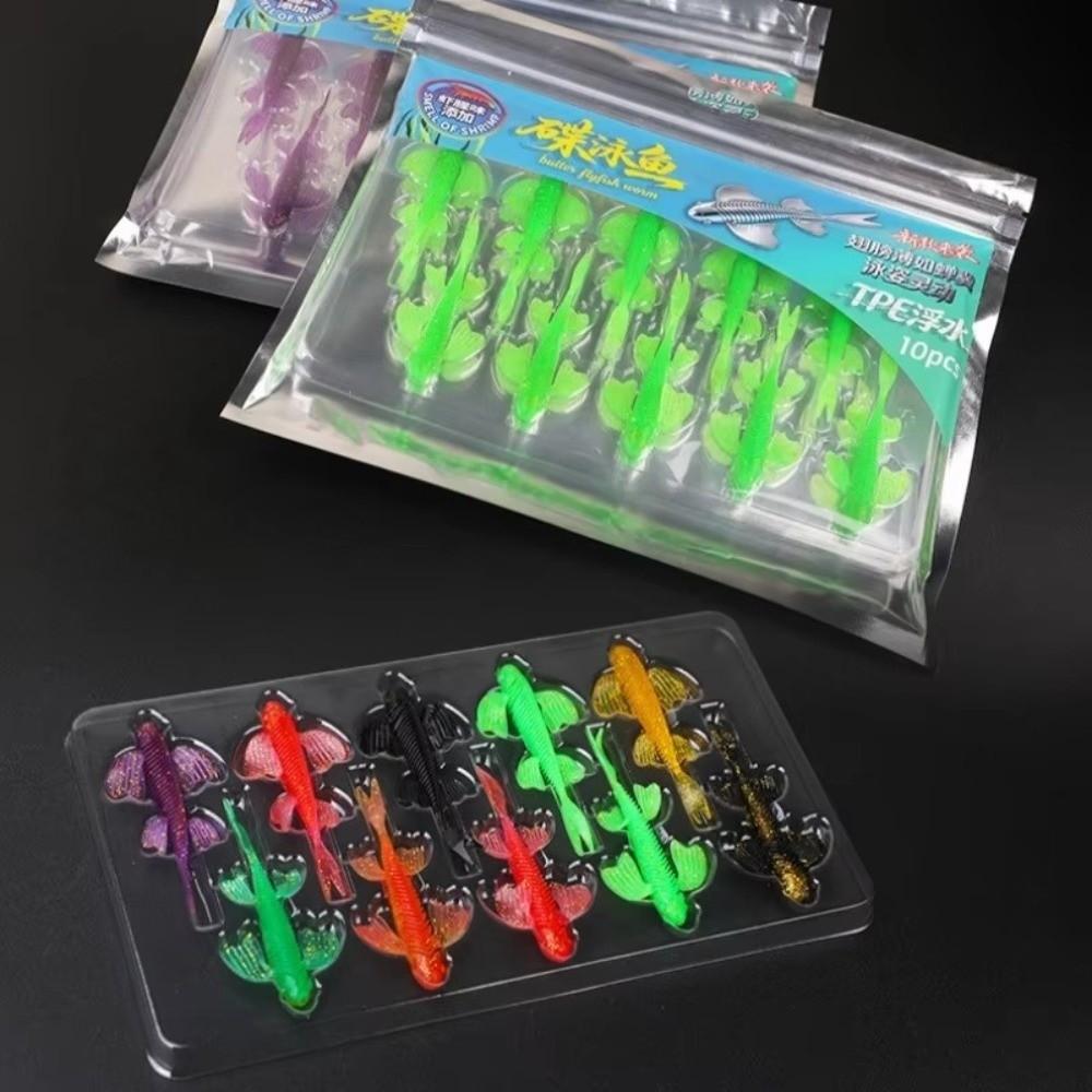 Floating Swimbait Wobbler Soft TPE Soft Lure Butterfly Swim Jerkbait Bass Fishing