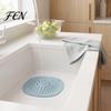 Universal Drain Strainer Kitchen Sink Mat with Suction Cup, Food Residue & Hair Removable Catcher Floor Cover, Anti Clogging Filter Mesh for Bathroom