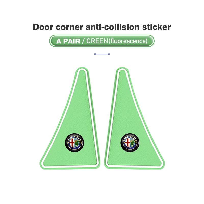 2pcs Car Door Corner Anti-collision Durable Protective Stickers For Alfa Romeo Giulia 147 Mito 156 159 166 GT Stelvio Brera BX2