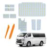 Светодиодная лампа салона UNNKIBO Toyota Hiace 200 Series для Super GL White 6500K LED, внутреннее освещение, оригинальные запасные части для салона, инструменты для обработки