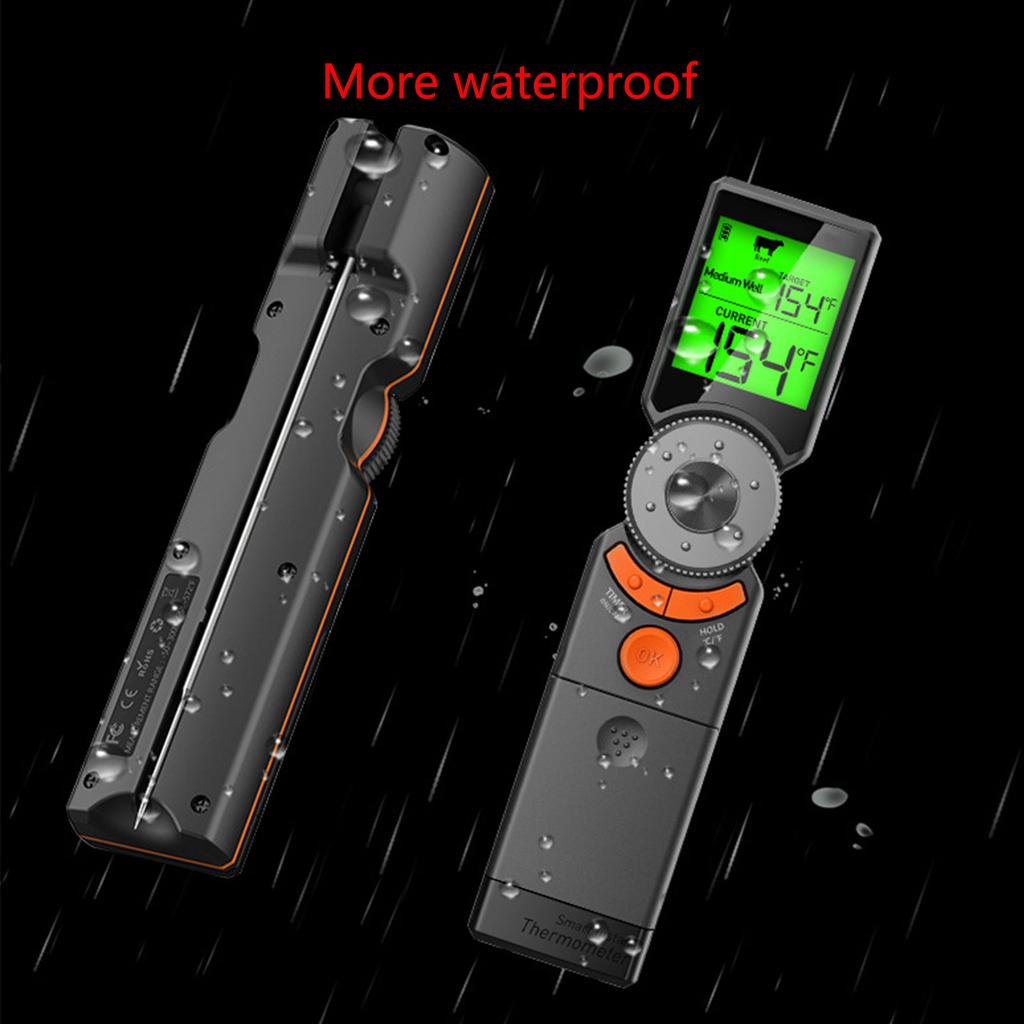 Термометр для мяса с нержавеющим зондом, водонепроницаемый пищевой термометр для приготовления пищи, выпечки, жидких конфет, гриля, барбекю, фритюрницы