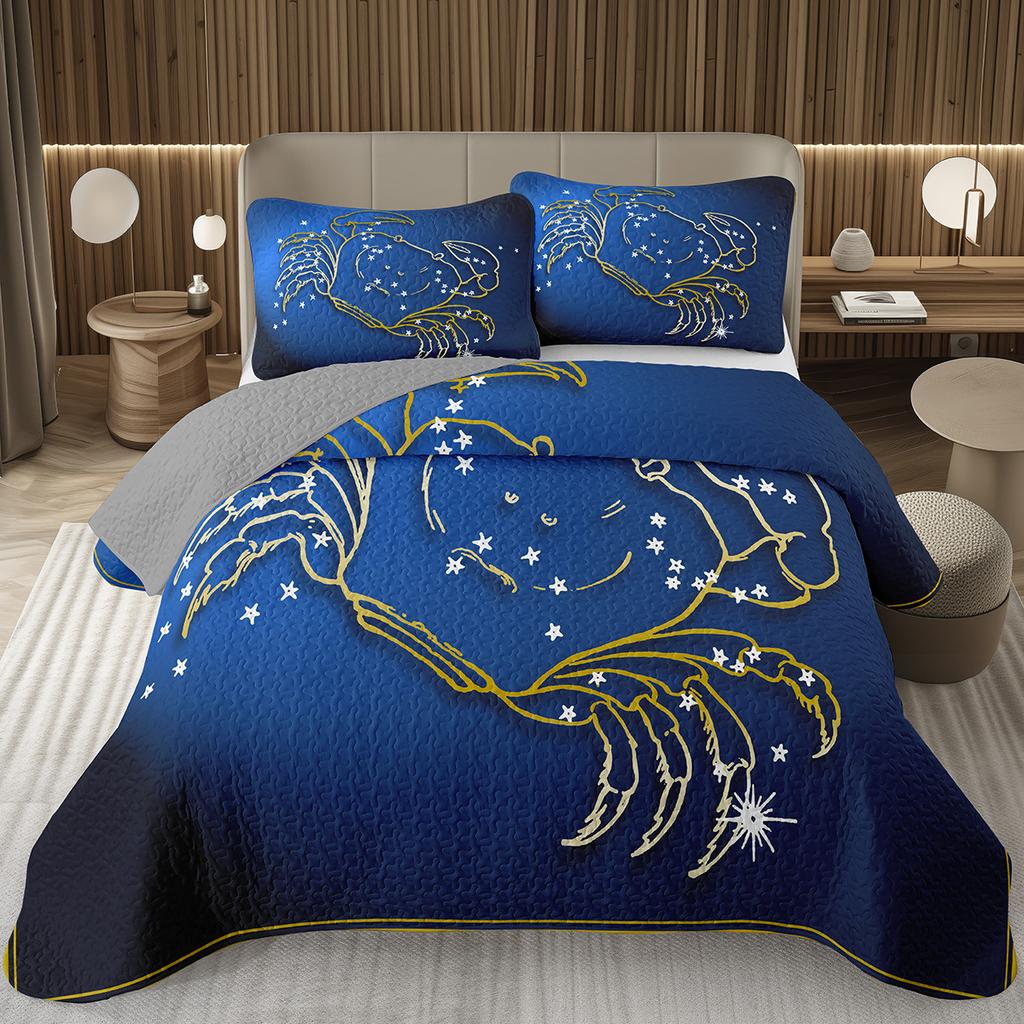 Покрывала 12 Знаков Зодиака Астрология Зодиак Покрывало Бохо Экзотический Комплект Постельного Белья Твин Кинг Двустороннее Серое Стеганое Покрывало
