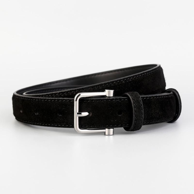 Minimalist Genuine Leather Belt For Business And Casual Wear With Pin Buckle For Men And Women