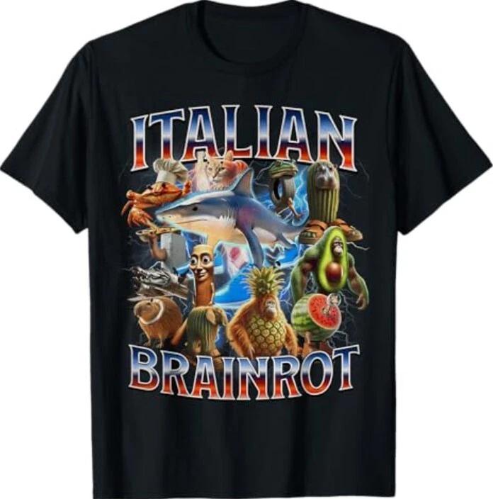 Итальянская футболка 'Brainrot'