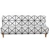Elastic Fabric All-Inclusive Printed Sofa Towel Folding Sofa Bed Sofa Cover Without Armrest