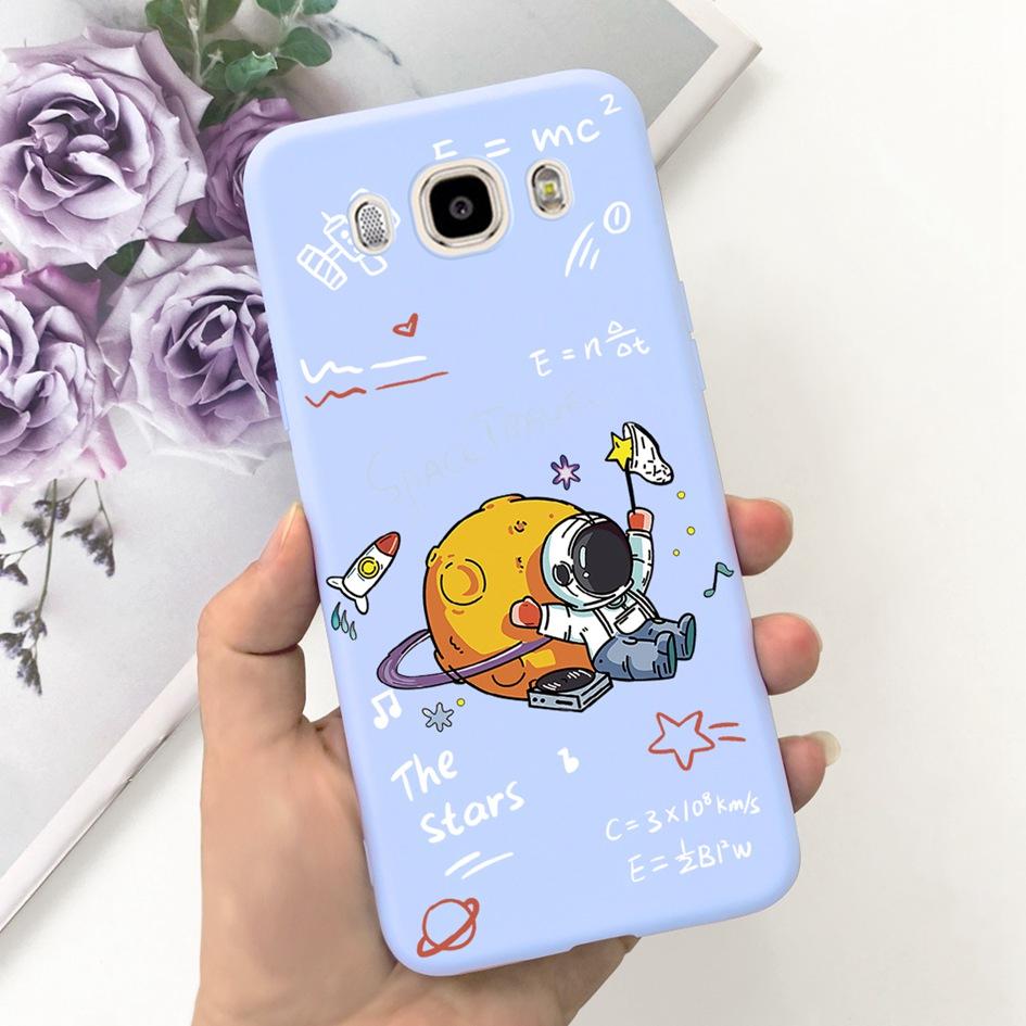 For Samsung Galaxy J7 J5 J3 2016 Case SM-J320F J510F J710F Phone Cover Cute Astronaut Silicone Bumper For Samsung J2 2016 Fundas