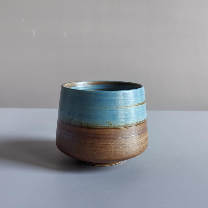 Kiln Cup Retro Teacup Ceramic Personal Cup Coarse Pottery Teacup Creative Ceramic Cup Espresso Cup