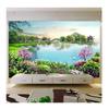 Настенные обои 3D Природа Пейзаж Озеро Настенная живопись Гостиная Фон Настенная роспись Декор Фреска