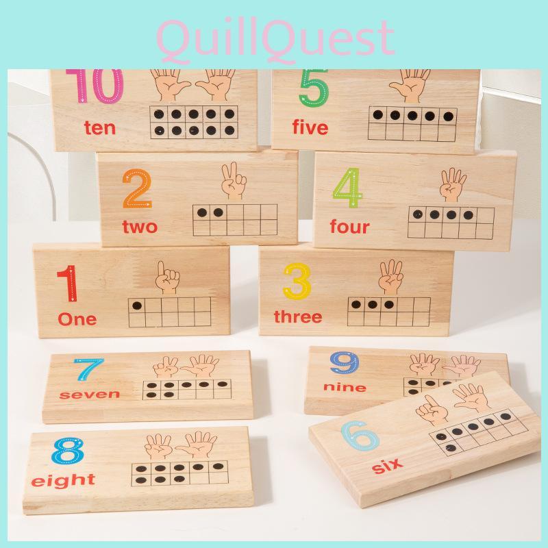 Деревянная развивающая детская игра для счета и математики с числовыми палочками для обучения