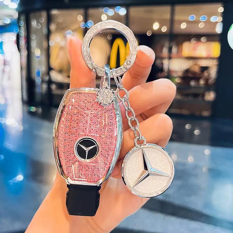 TXF4 Fashion Car Key Case Cover For Mercedes Benz A B C E Class GLS GLA GLK GLC CLS CLA AMG W204 W205 W212 W463 W176 Keychain Fob