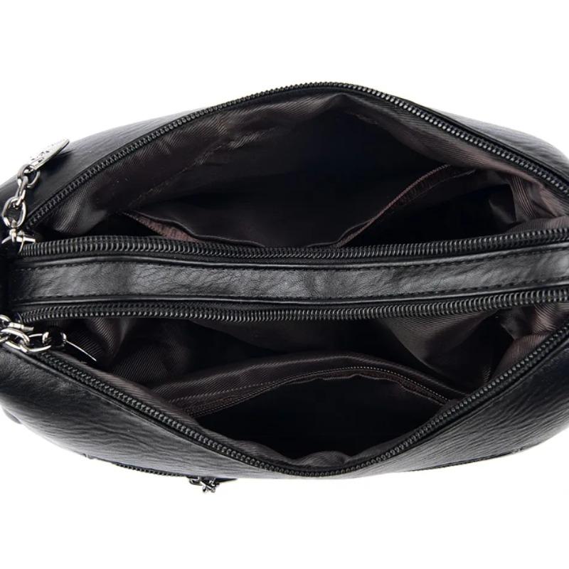 Модная женская сумка через плечо, Сумка-кроссбоди из мягкой ПУ кожи, Однотонная сумка, Подходит для повседневного использования, Шопинга, Поездок на работу