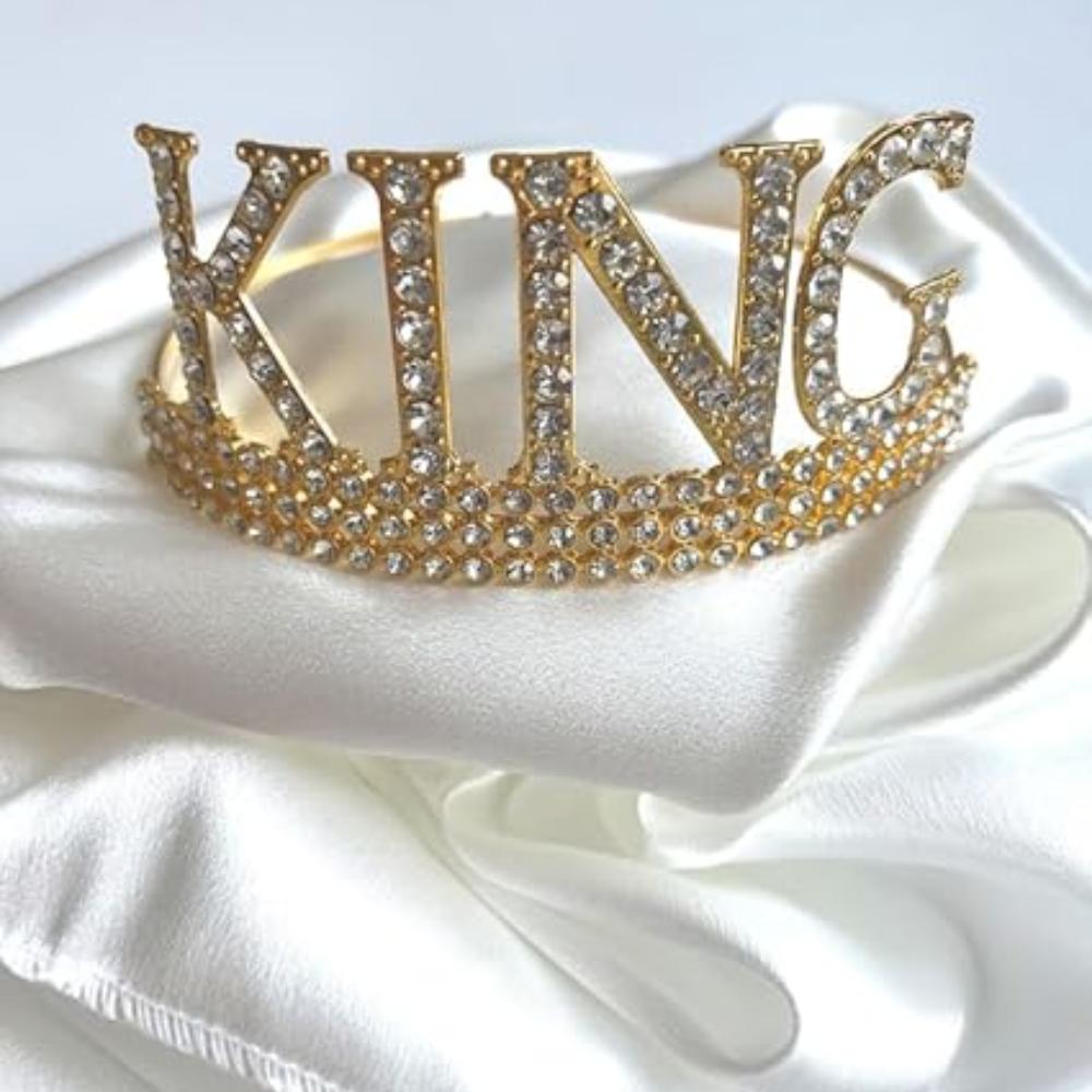 Тиара на день рождения для мужчин, набор из королевской ленты и короны для мужчин, сувениры на день рождения