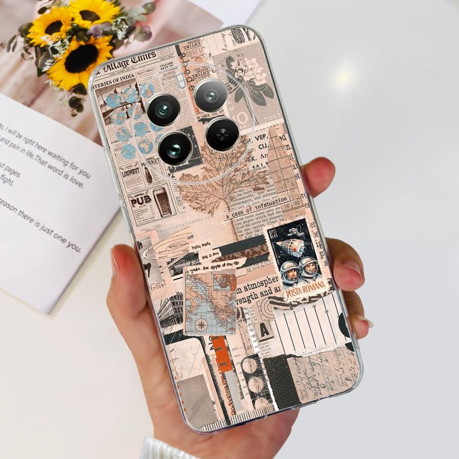 Чехол для Realme 12 Pro Plus RMX3840 Роскошный Расписной Чехол Мягкий Силиконовый Чехол для Телефона Для Realme 12 Pro Realme12 Pro+ Fundas Бампер