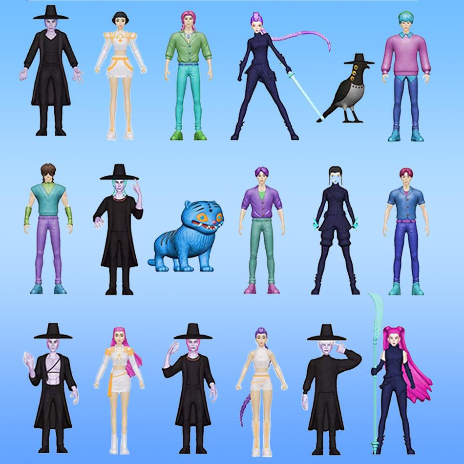 Аниме Kpop Охотники на демонов Руми Мира Зои Тигр Фигурка Игрушка Настольное украшение Статуэтки Орнамент Коллекционная для детей Подарок