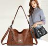 Soft Leather Underarm Shoulder Bag Mother Bag Women's Multi-Layer Large Capacity Crossbody Bag