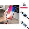 Плетеный магнитный зарядный кабель Lightningusb для iPhone Typec