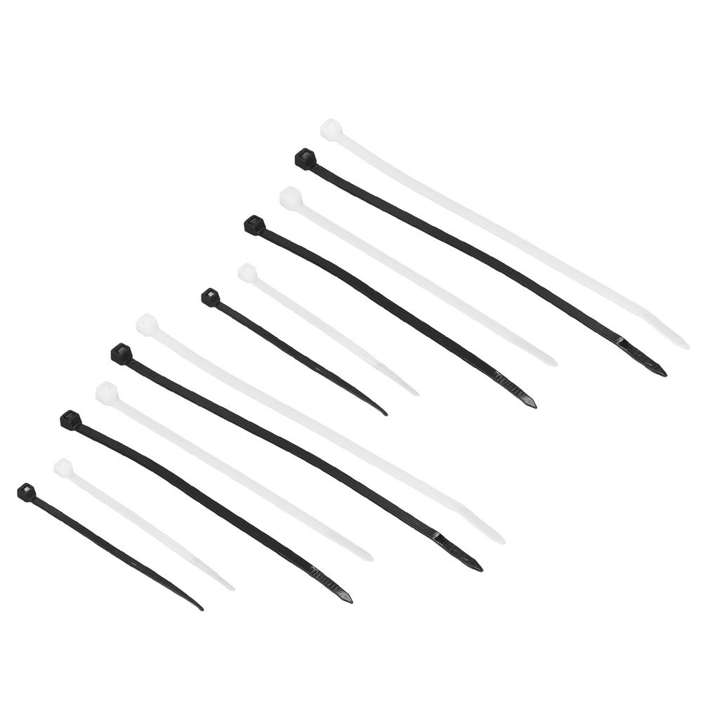 400Pcs Cable Zip Ties Nylon Self Locking Assorted Sizes Wire Cord Management Tool 4 6 8in