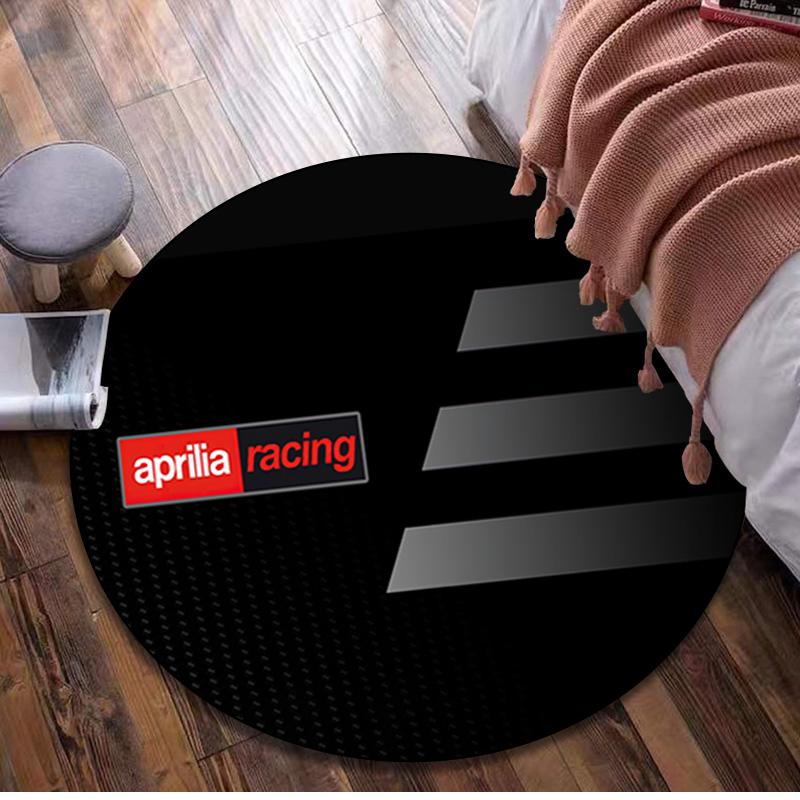 1 шт. Круглый ковер с принтом Aprilia racing - Декор для дома Ковер для гостиной Спальни Напольное покрытие Коврик для зоны компьютерного кресла