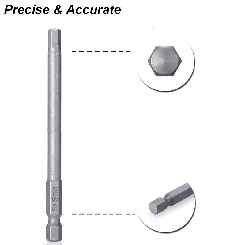 Набор шестигранных гаечных ключей с метрической и имперской резьбой SAE, отвертка, адаптер для электрической дрели, гнездо для ключа, защитный магнитный наконечник