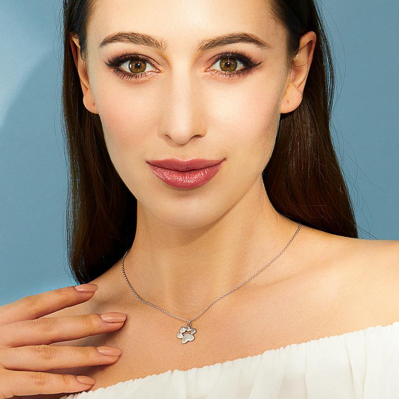 BAMOER, оригинальные милые следы животных, следы собак, кошек, ожерелья в виде лап, подвески