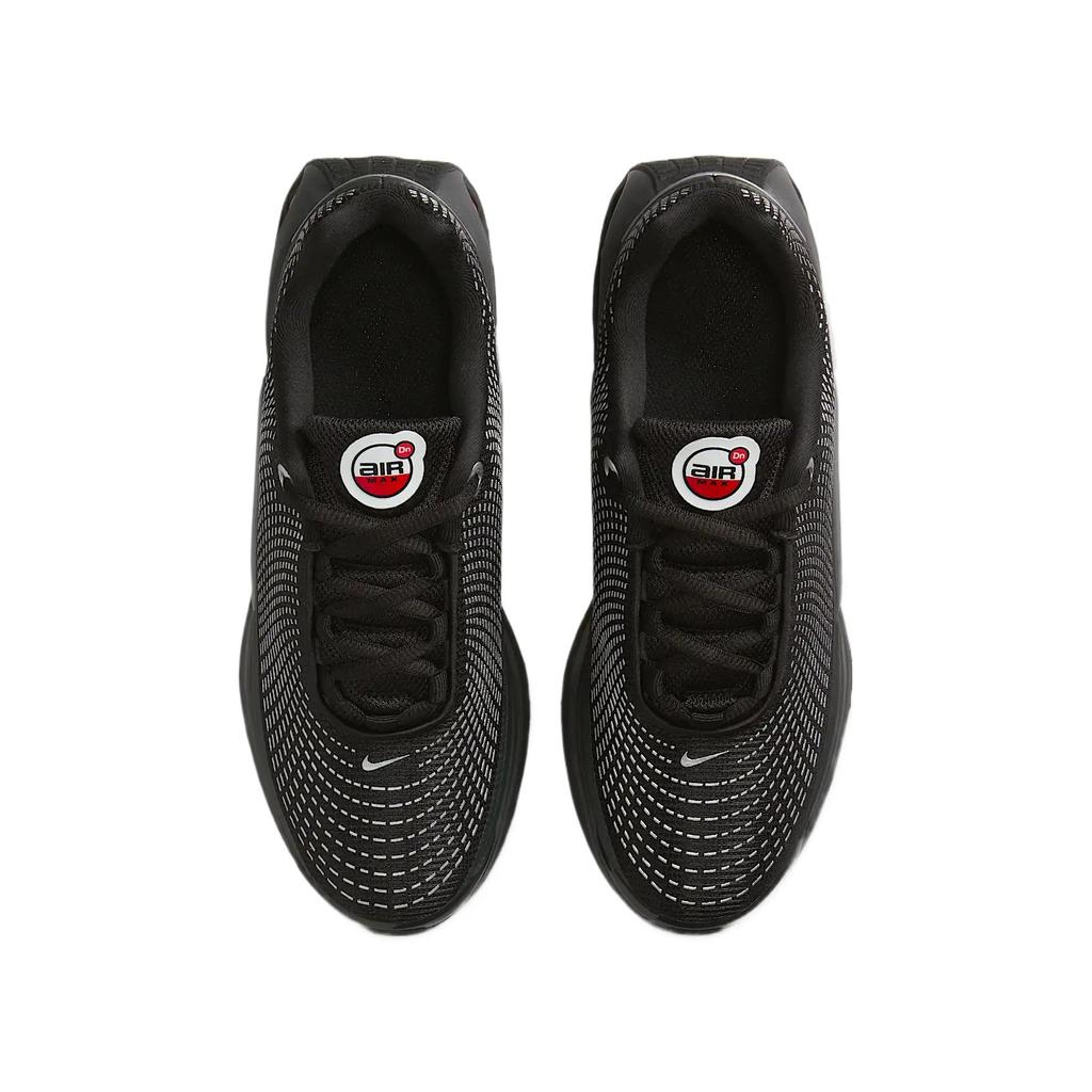 Nike Air Max Dn Mesh Low top Kids' Outdoor Shoes Black Metallic Silver University Red Kids' FB8987-009