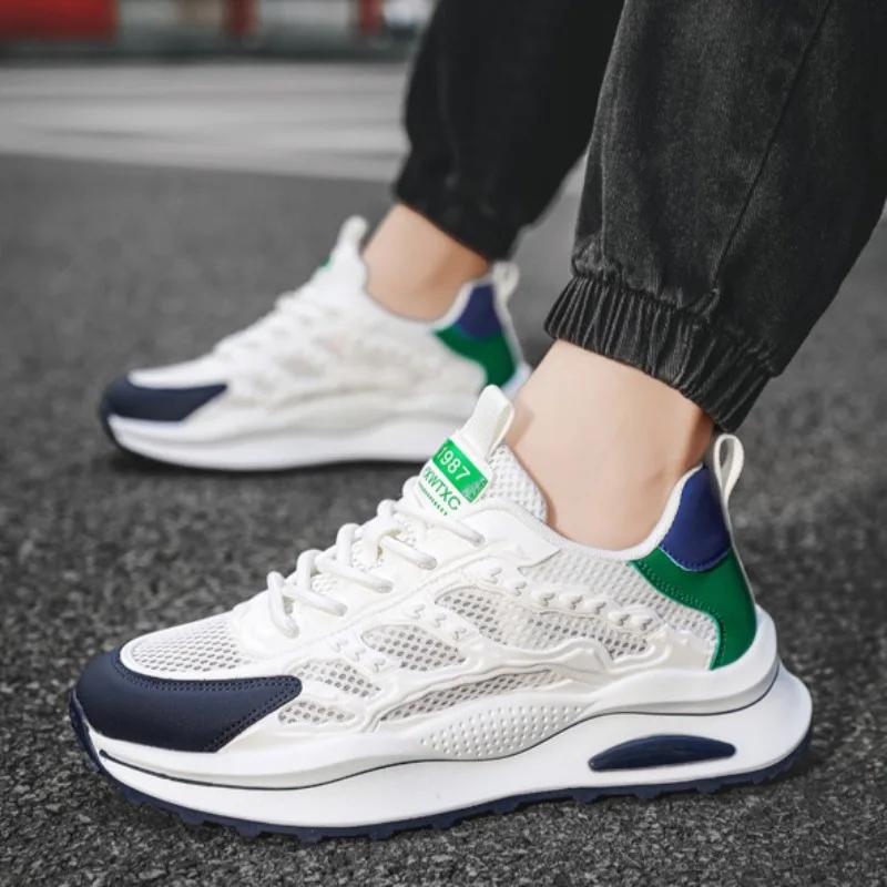 Мужские кроссовки сетчатые дышащие кроссовки для активного отдыха на открытом воздухе спортивные кроссовки для мужчин высококачественные теннисные туфли 2024Zapatillas Hombre