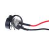 Three-hole Round Head 3 Pin Prong Charging Port Jack Socket Inline Connector Battery Charging