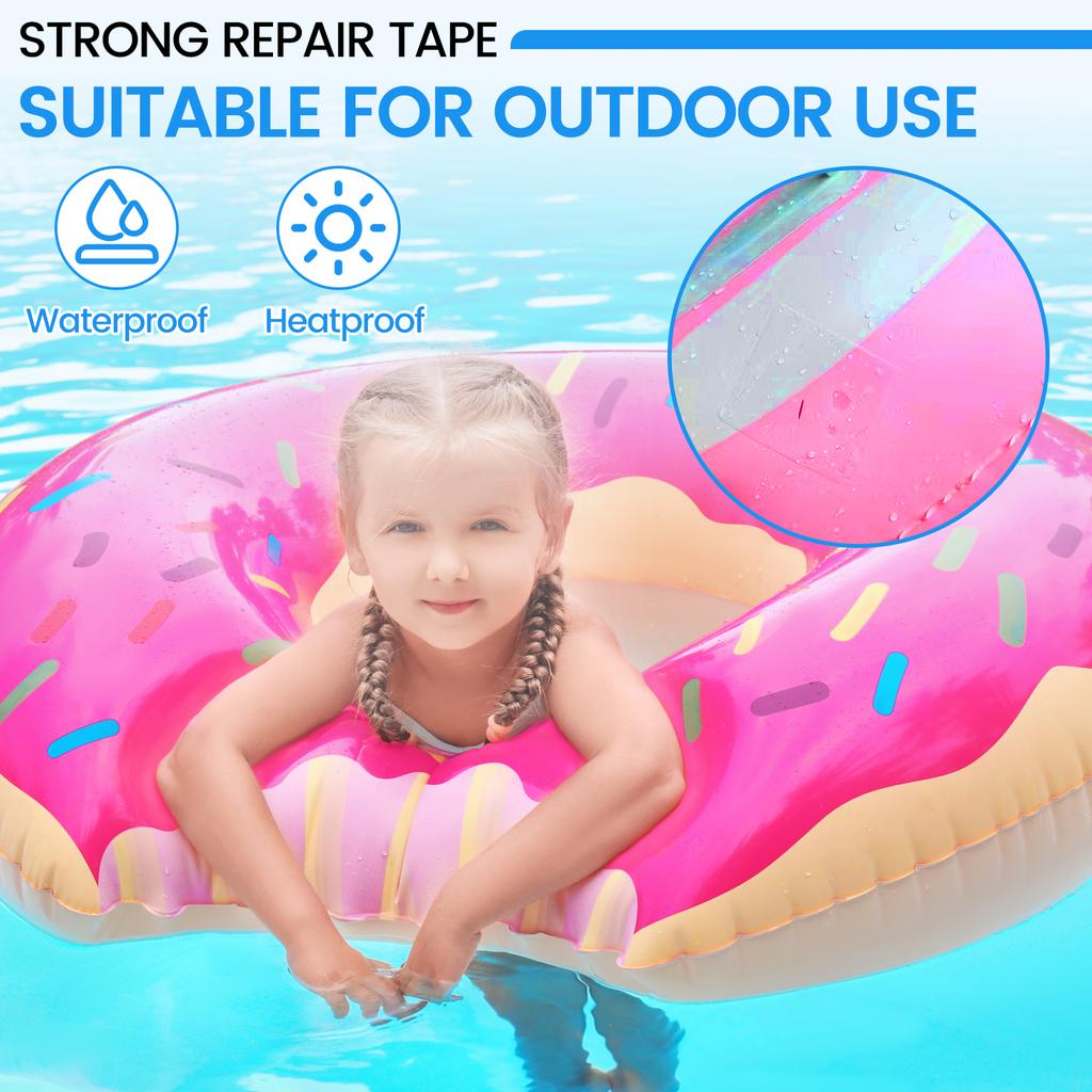 4 Roll TPU RV Awning Repair Tape 15x100CM Waterproof and Heat Resistant Tent Repair Tape for Outdoor Tarp Canopy and Boat Cover