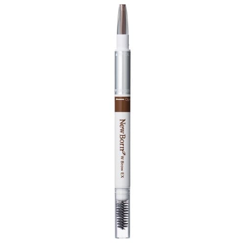 New Born W Brow EX N B6 Powder & Pencil & Brush 3-Function Eyebrow Natural Brown Single Item 1 Piece (x 1)