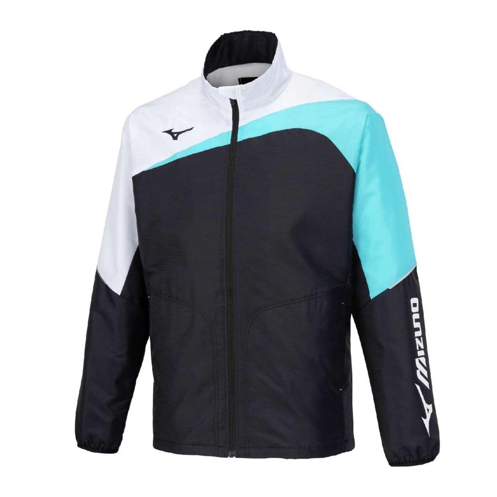 Tennis Wear Active Warmer Jacket Water Repellent Heat Retention Fleece Lining 62JEB502 Black X Blue Atoll [Mizuno]