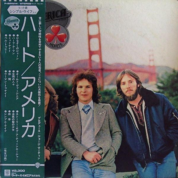 Виниловая пластинка AMERICA Hearts P8562W WARNER 1975 Япония Рок Б/у