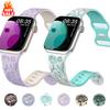 Women Engraved Floral Strap for Apple Watch Band Ultra 2 49mm 46mm 45mm 44mm 40mm 42mm Bracelet IWatch Series 10 9 8 7 6 SE 5 4