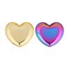 Nail Art Display Board Stainless Steel Heart Shape Cosmetic Makeup Manicure Tips Color Mixing Palett