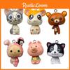 Chis Home Sweet Animal Figures Resin Toy For Keychain Making And Craft Projects