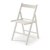 silla plegable de madera blanco crudo 79x42,5x47,5cm