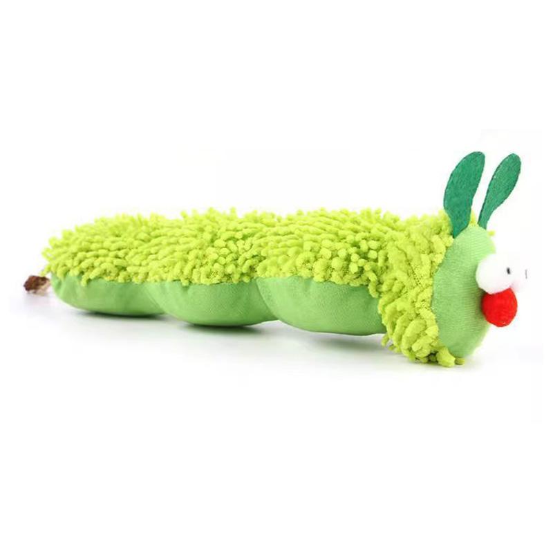 Cat Chew Toys Caterpillar Catnip Molar Toy Cat Teaser Interaction Toy Clean Mouth Kitten Toy Pet Cat Catnip Toy Accessories