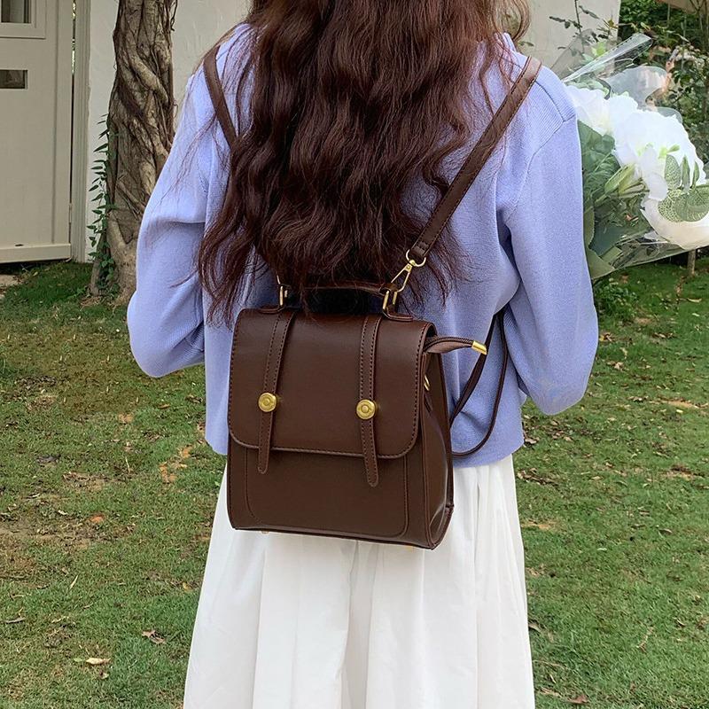 Ретро Рюкзак Сумка Женская Мода Студенческий Рюкзак Многофункциональный Рюкзак Портативная Дорожная Сумка