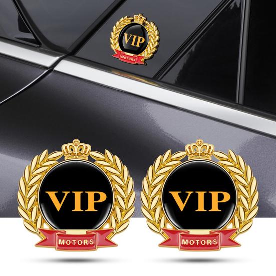 Автомобильная наклейка сильная клейкость, водостойкий декоративный 3D VIP задний передний бампер, металлический значок, автомобильные аксессуары