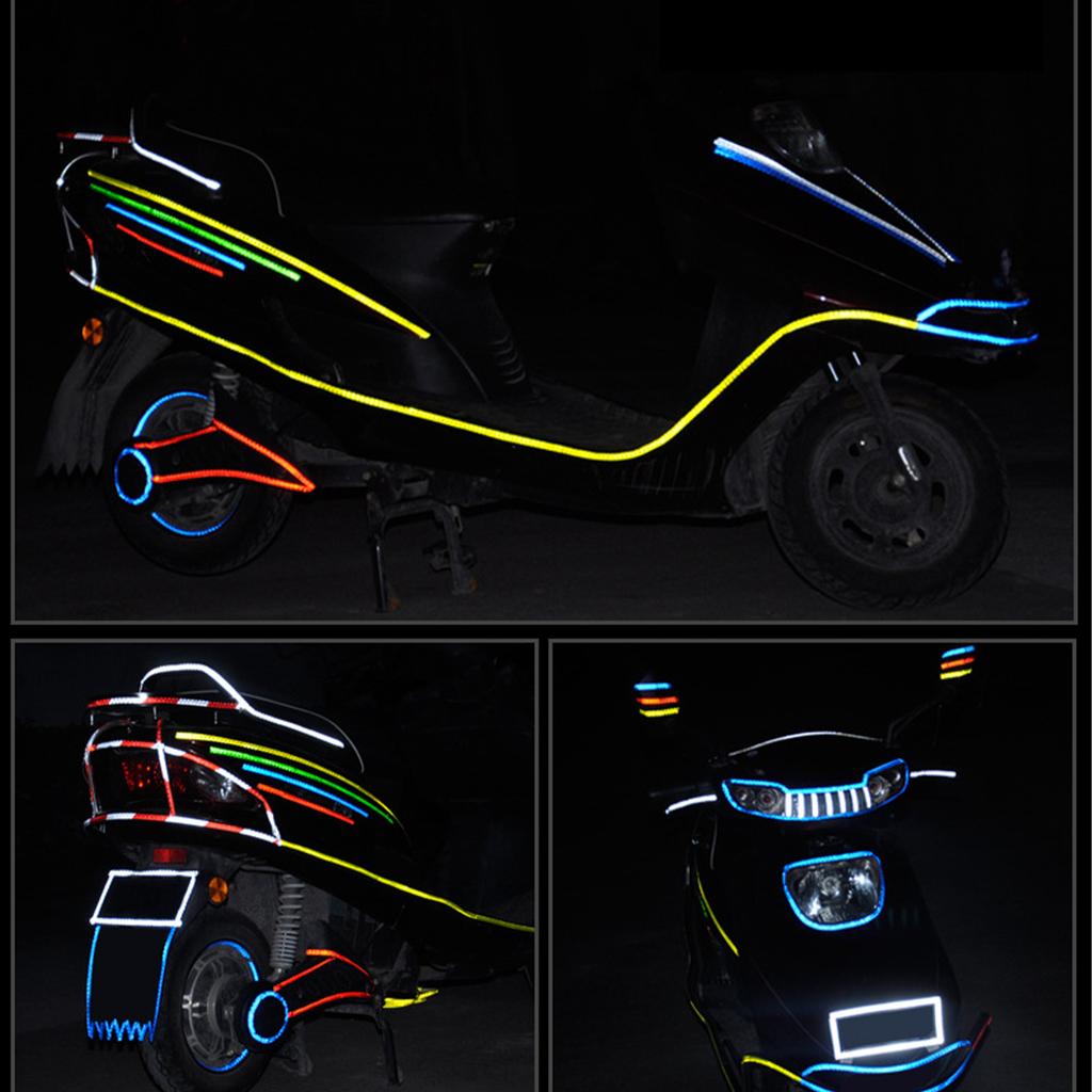 Мотоцикл Велосипеды Светоотражающие наклейки Предупреждающие наклейки на диски Водонепроницаемая лента Наклейки на велосипеды Аксессуары для велосипедов