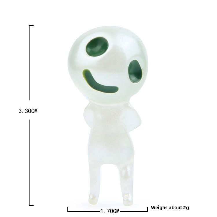 Cute Cartoon Sitting Posture Standing Elf With Night Light Function Mini Modelfor Office Desk And Collection Use