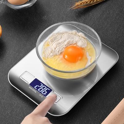 Портативные электронные цифровые кухонные весы с таймером, высокоточным светодиодным дисплеем, бытовые весы, измерительные приборы