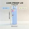 1PC Hummingbird Bird Pink Flower Print 750ml Color Plastic Sports Water Bottle Leakproof Flip Straw Lid Suitable for Sports Office Home Use