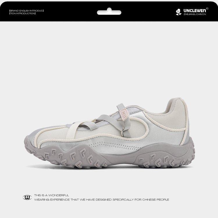 Дядя Вэнь Мятный Летний 5.5 Увеличение Роста Балетки Женские Летние Дышащие Мэри Джейн Платформа Повседневные Кроссовки