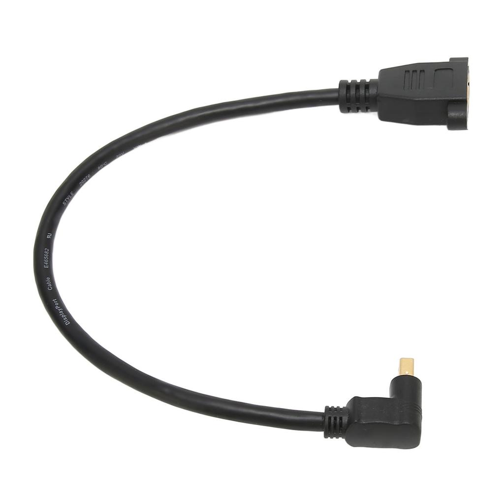 DP Female To Mini DP Male Cable Double Hole Lockable Type Displayport Adapter for QXGA 2560x1600