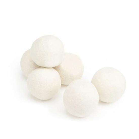 6/12Pcs Wool Dryer Balls 6/7/8CM 3 Sizes Organic Natural Fabric Softener Reduce Drying Time Hypoallergenic Reusable Hand-Felted Laundry Balls