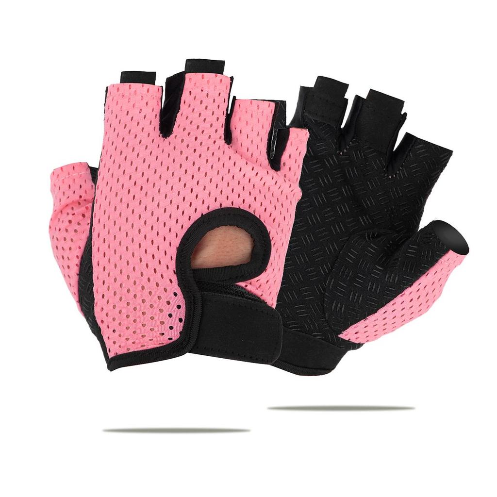 Спортивные перчатки для фитнеса для мужчин и женщин, тяжелой атлетики, дышащие, нескользящие, силиконовые, с полупальцами, для велоспорта