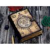 Leather Journal Alchemy Scroll Ouroboros Journal Circle of Transmutation Book For Men Women Traveling Sketchboo Blank Spell Book of Shadows